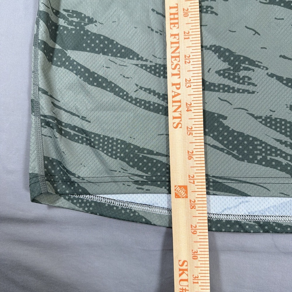 Yeti Cycles MTB Jersey Mens Large Sage Green Tiger Stripe Camo Trail Cycling Tee - Picture 12 of 12